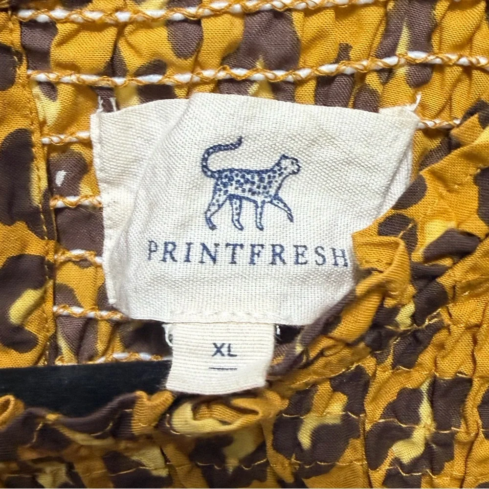 Printfresh Leopard Print Midi Dress in Mustard and Brown - Picture 5 of 8
